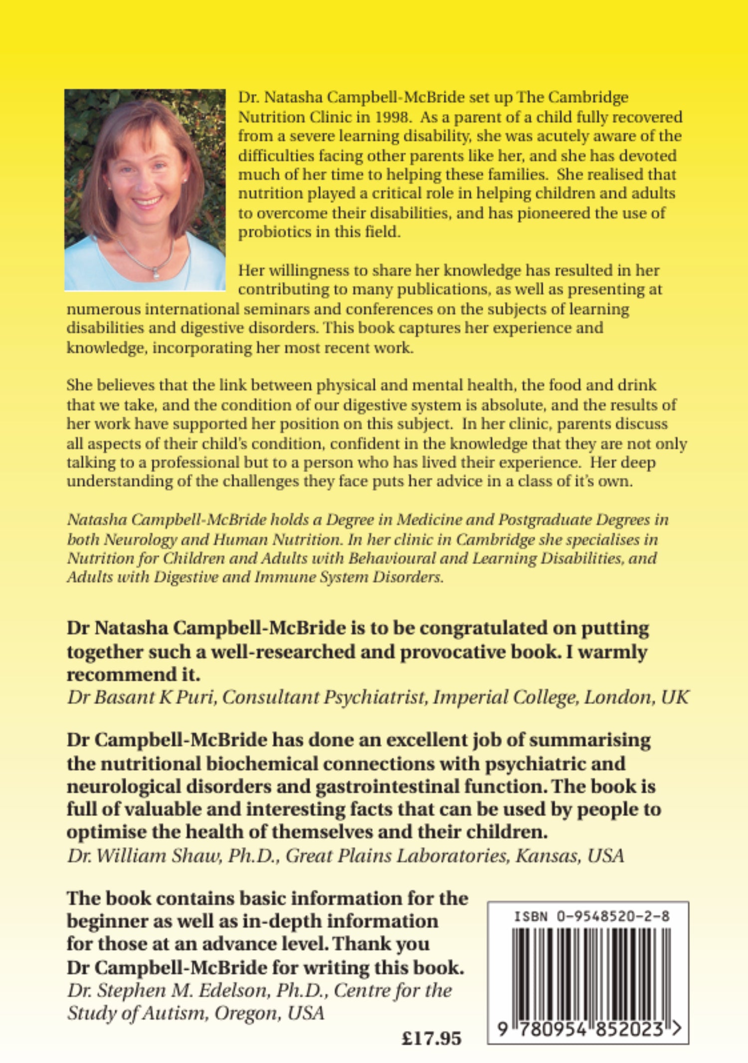 Gut and Psychology Syndrome: Natural Treatment for Autism, ADHD/ADD, Dyslexia, Dyspraxia, Depression and Schizophrenia